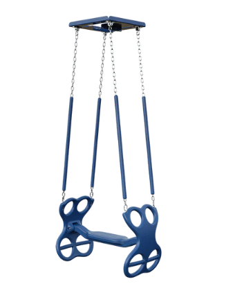 Premium Dual Glider with Coated Chain- 2 Rider Swing