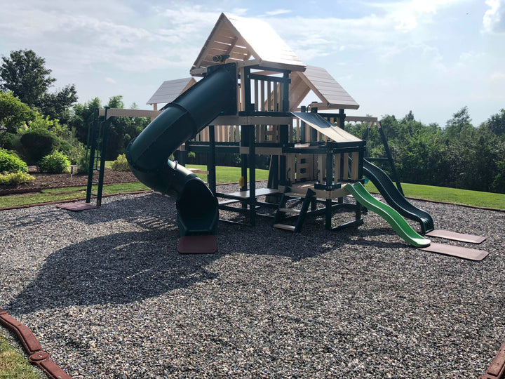 7ft Deck Height Turbo Tube Slide -  Multiple Colors