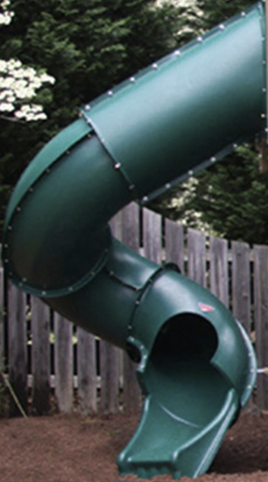 7ft Deck Height Turbo Tube Slide -  Multiple Colors