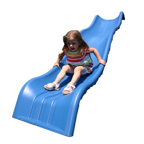 Wonder Wave Slide for a 5' Deck Height - Blue