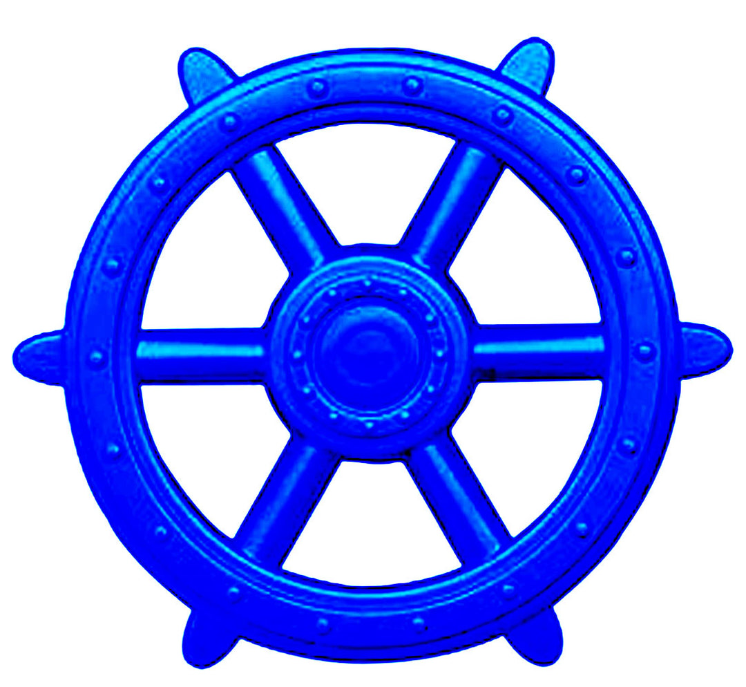 Blue Ships Wheel - Playset Accessories