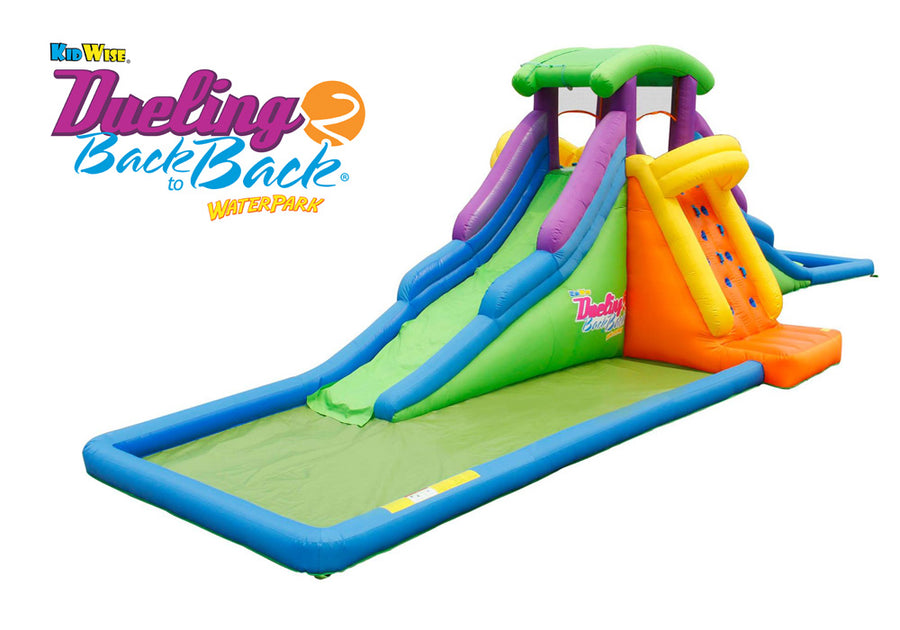 DUELING™ 2 Back to Back™ Inflatable Waterslide