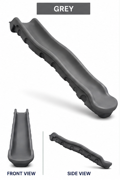 Scoop Wave Slide - Multiple Deck Heights & Colors