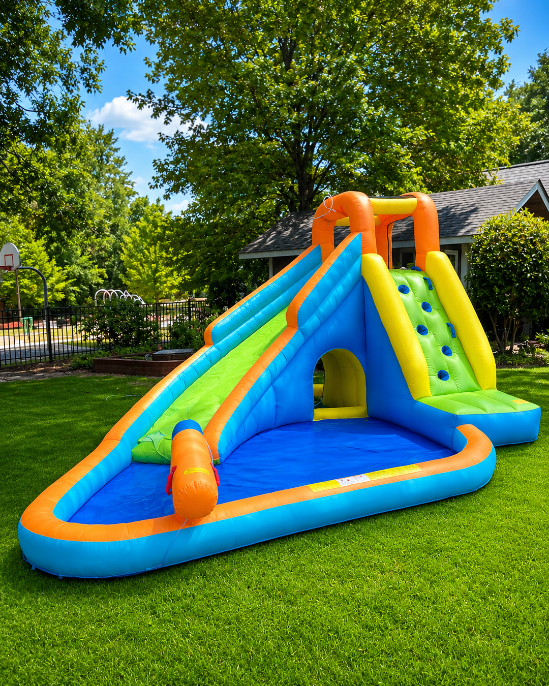 KidWise Splash Landing Waterslide With Water Cannon