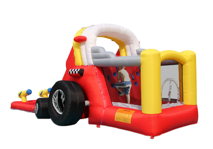 KidWise Formula One Bounce House with Double Slides - Wet or Dry free shipping - KidWise Outdoors