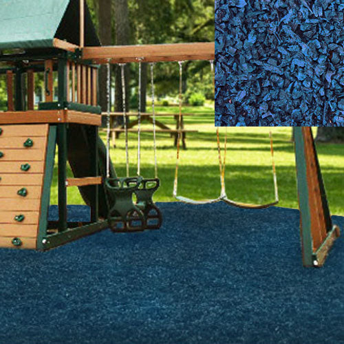 Blue Playground Rubber Mulch 