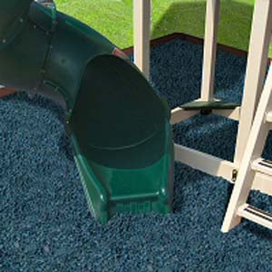 Playground Recycled Rubber Mulch Ocean Blue free shipping - KidWise Outdoors