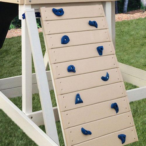 Monkey Play Set Package #3 - White & Sand Rockwall With Blue Accessories