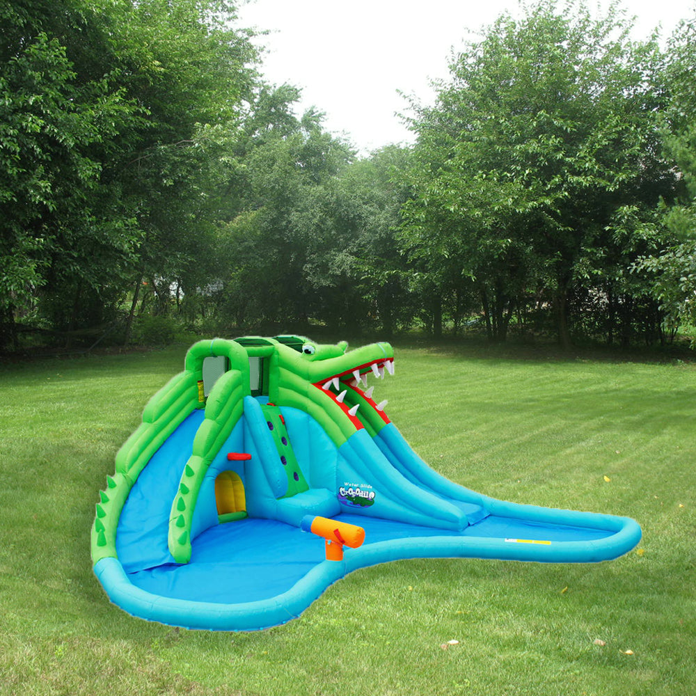 KidWise Crocodile Swamp Water Slide
