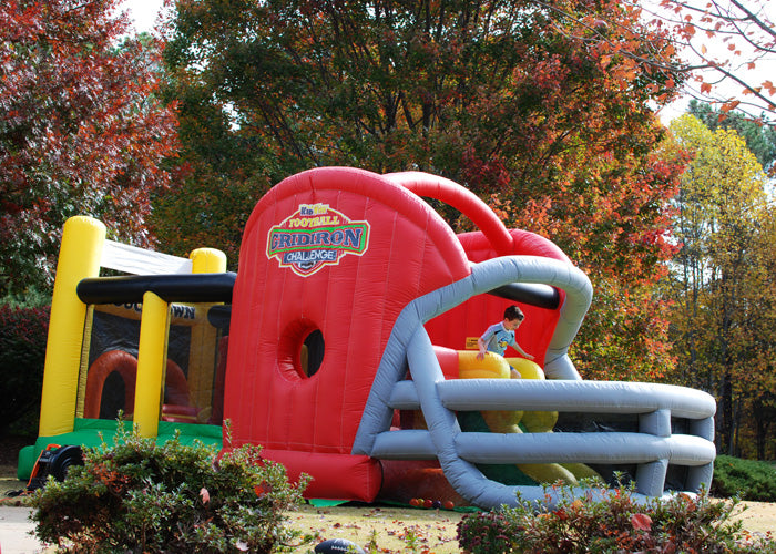 USED KidWise Gridiron Football Challenge Gameday Commercial Bounce House free shipping - KidWise Outdoors