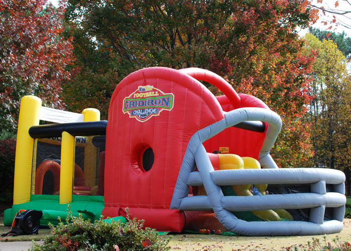USED KidWise Gridiron Football Challenge Gameday Commercial Bounce House free shipping - KidWise Outdoors