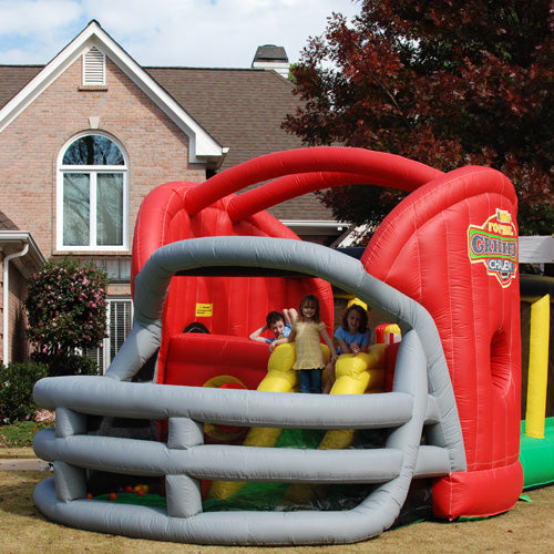 USED KidWise Gridiron Football Challenge Gameday Commercial Bounce House free shipping - KidWise Outdoors