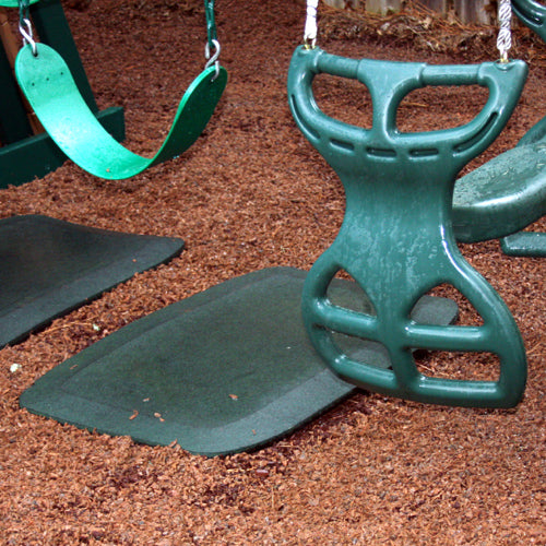 Green Wear Pads underneath Swings 