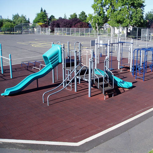 PlayFall Playground Safety Tiles 2' x 2' (4 sq. ft.) - Multiple Colors ...