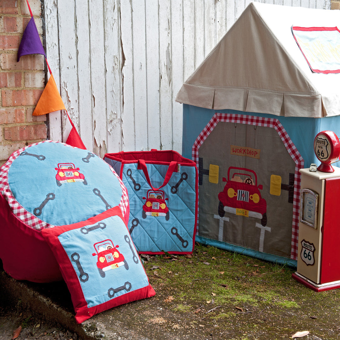 Win Green Playhouse - Garage Themed free shipping - KidWise Outdoors