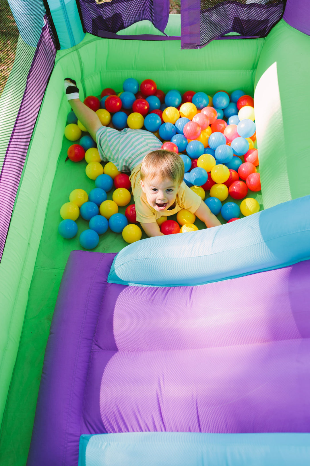 Zoo Park Bouncer with Ball Pit free shipping - KidWise Outdoors