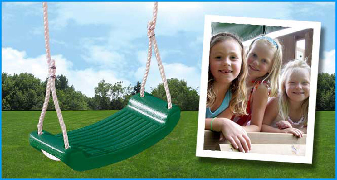 Molded Swing-Green free shipping - KidWise Outdoors