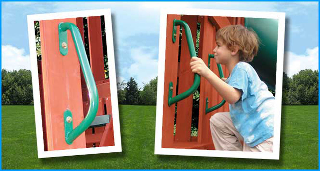 2pk Green Deluxe Hand Grips- PlaySet Accessories free shipping - KidWise Outdoors