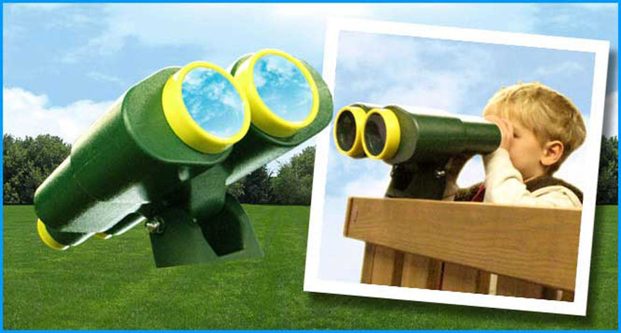 Kidwise Green and Yellow Binoculars free shipping - KidWise Outdoors