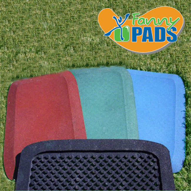 KidWise Fanny Pad Rubber Safety Mats in Blue, Green and Red