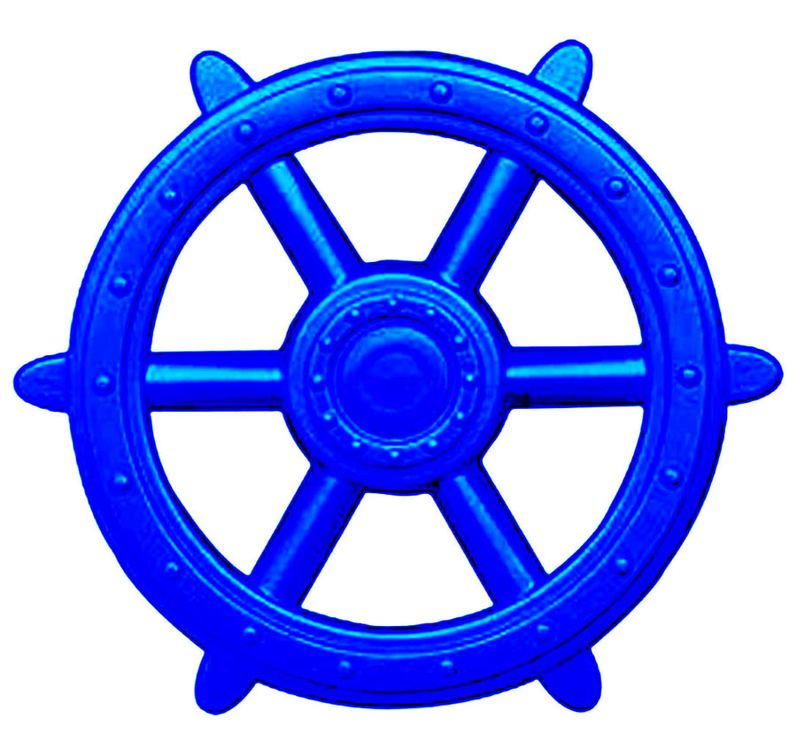 Blue Ships Wheel - Playset Accessories
