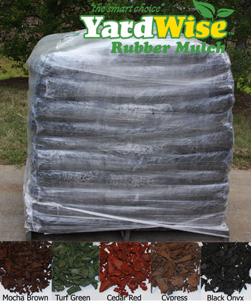 YardWise Recycled Rubber Landscape Mulch Black free shipping - KidWise Outdoors
