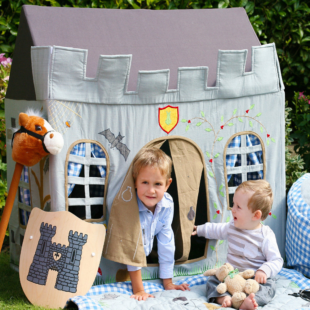 Win Green Playhouse - Knight's Castle Themed free shipping - KidWise Outdoors