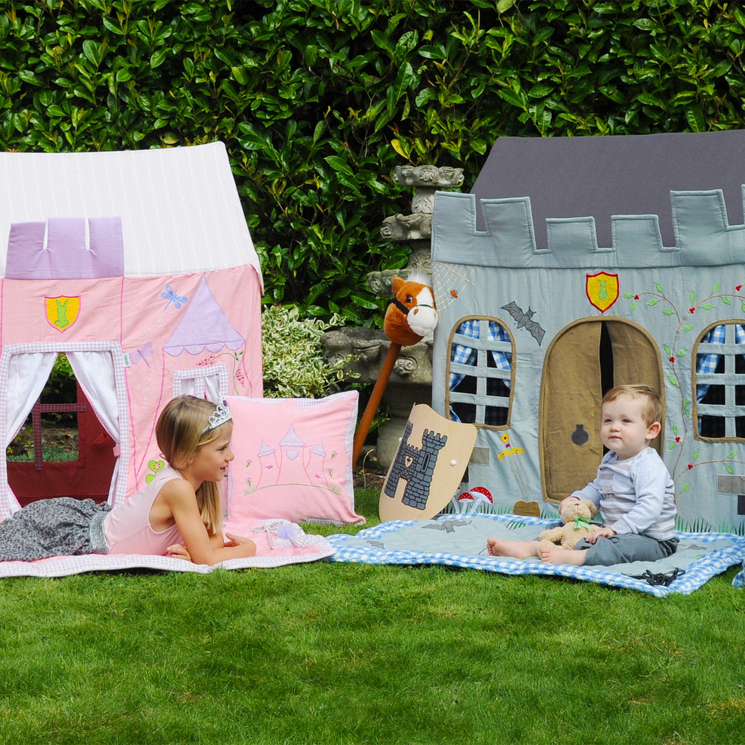 Win Green Playhouse - Knight's Castle Themed free shipping - KidWise Outdoors