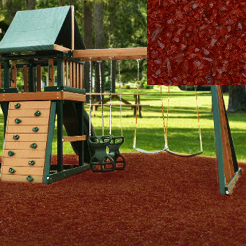 Cedar Red Playground Rubber Mulch 