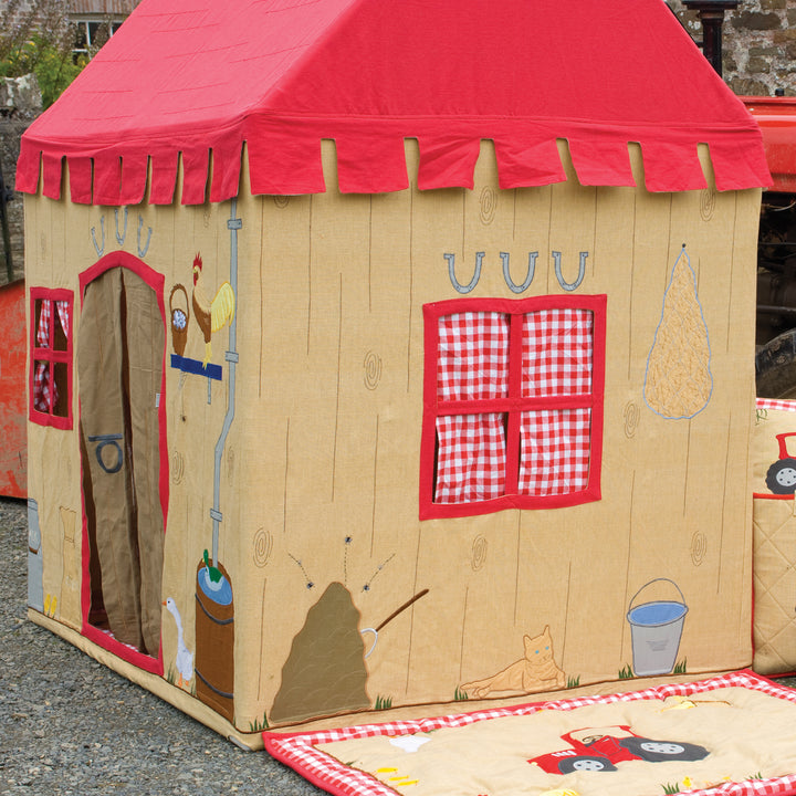 Win Green Playhouse - Barn Themed free shipping - KidWise Outdoors