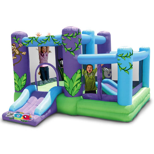 Zoo Park Bouncer with Ball Pit - Inflatable Bounce House